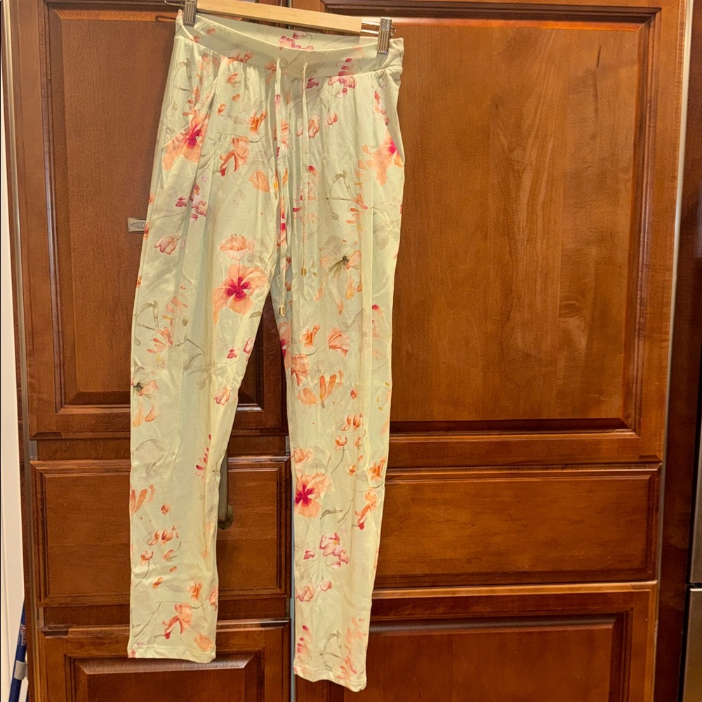 Hanro Light Mint Floral Lounge Pants